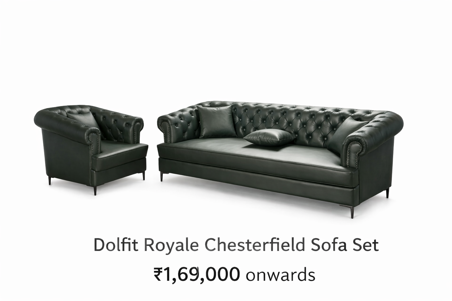 Dolfit Royale Chesterfield Sofa Set