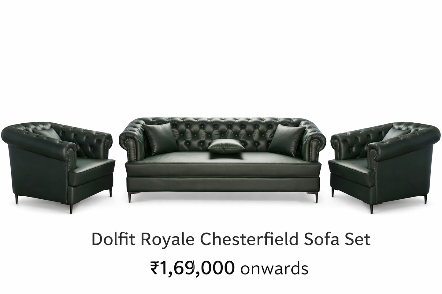 Dolfit Royale Chesterfield Sofa Set