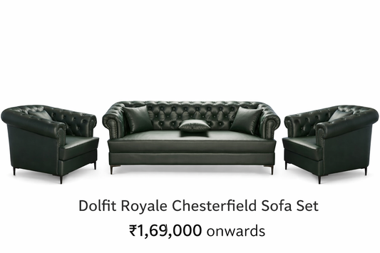 Dolfit Royale Chesterfield Sofa Set
