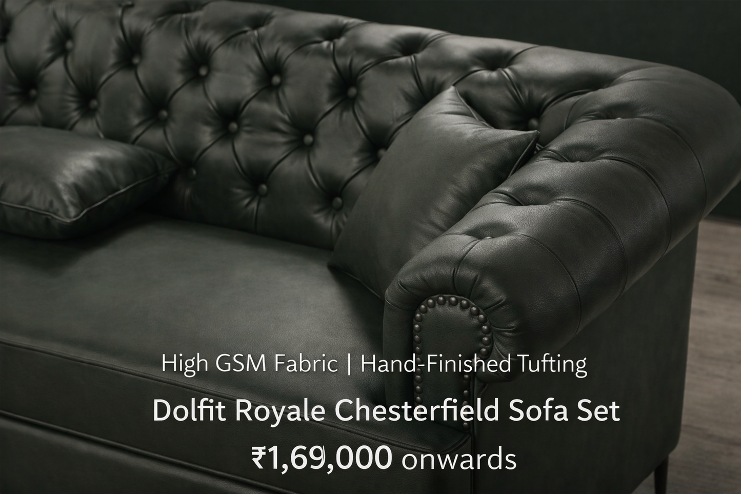 Dolfit Royale Chesterfield Sofa Set